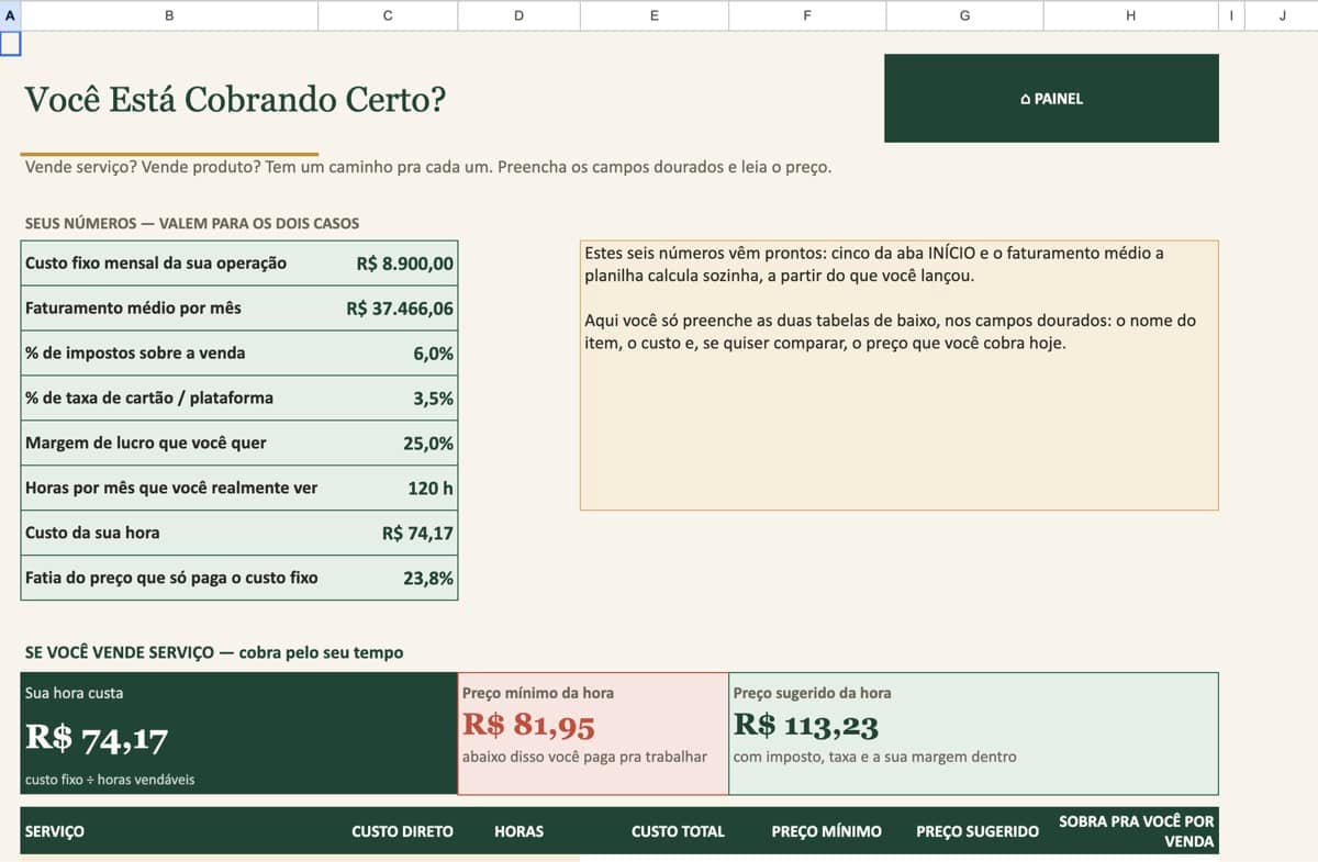 Você Está Cobrando Certo?